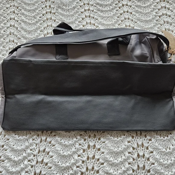 NWT Azzaro Gray Weekender Duffle Bag - Picture 7 of 13